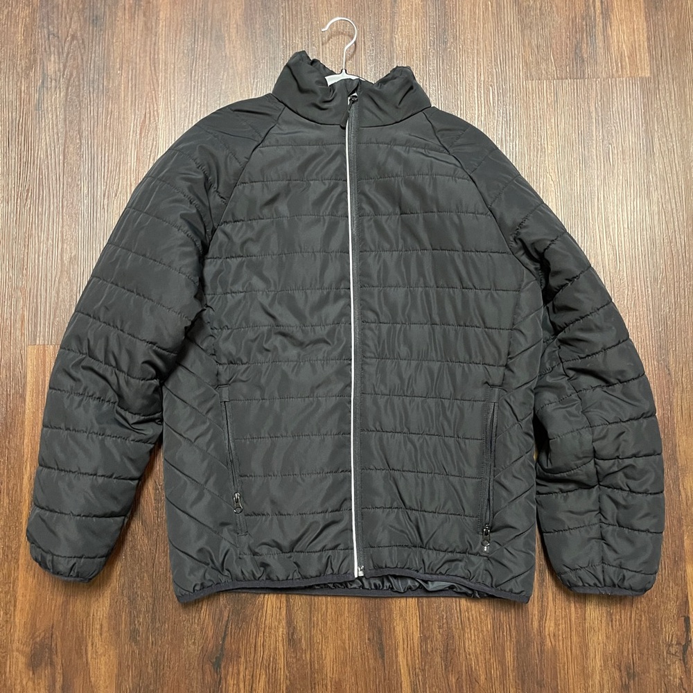 RSQ Men's Black Quilted Puffer Jacket Gorpcore